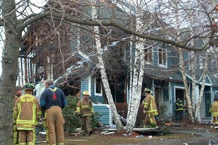 March 24, 2006 Mutual aid to Brewster | Structure Fire | Fieldstone Pond | Pictures Copyright © 2006 Photos:  Frank Becerra Jr. / The Journal News, County Car 2 (Ron Davies), and John Marshall.